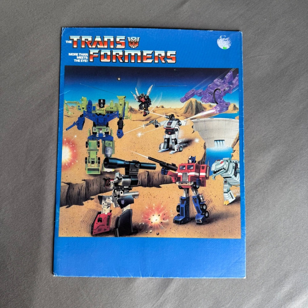 Vintage 1985 Transformers Frito-Lay Variety Pack School Folder G1 Optimus Prime